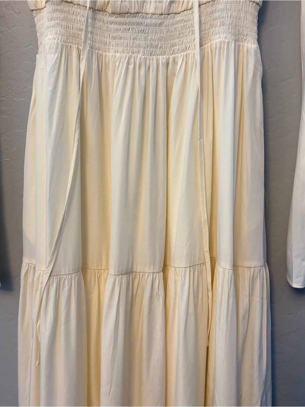 Scarlet Darkness Renfaire Witch Off-Shoulder Tiered Maxi Pocket Dress medium NEW - Picture 6 of 16
